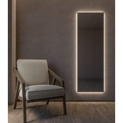 Κρεμαστός Καθρέπτης Ορθογώνιος Square 60x180 εκ. Χωρίς Led